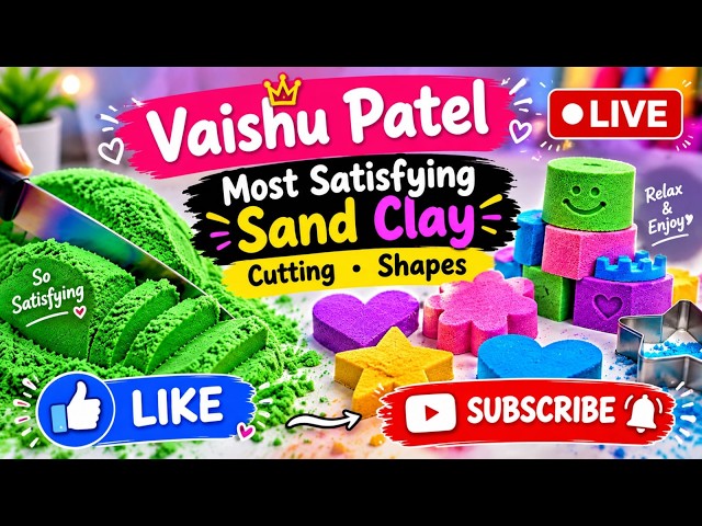 Vaishu Patel is LIVE 🔴 ASMR | Most Satisfying & Relaxing Kinetic Sand ✨