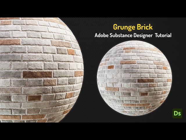Create Realistic Grunge Brick in Substance Designer | Full Live Tutorial