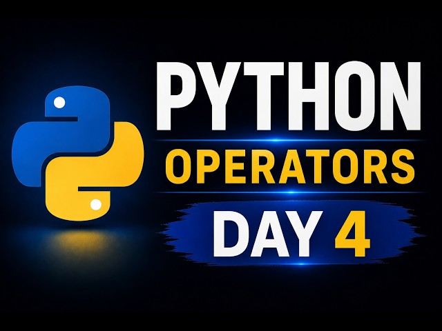 Day 4 | All operators in python |