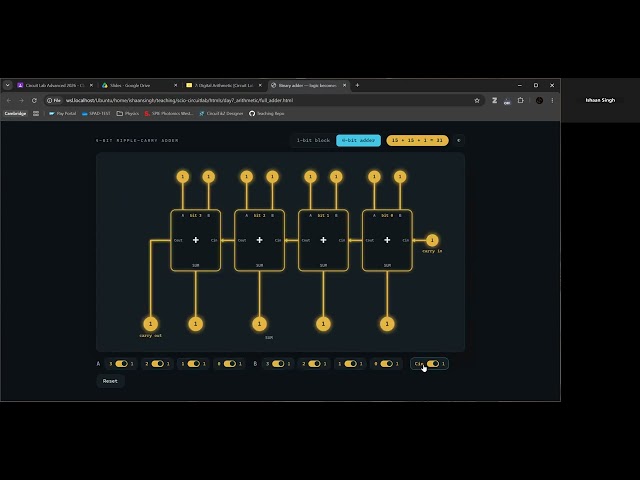 Binary Arithmetic [Circuit Lab Advanced Lesson 7]