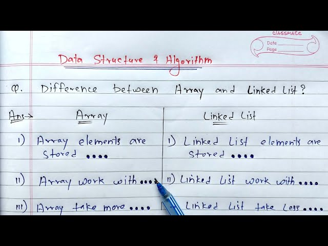 Difference between array and linked list | Array vs Linked list | #ask4help