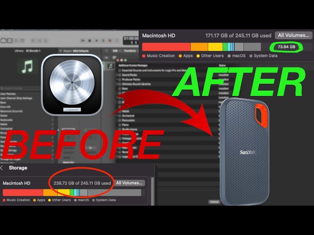 Save Space & Move Sound Libraries to External SSDs | Logic Pro