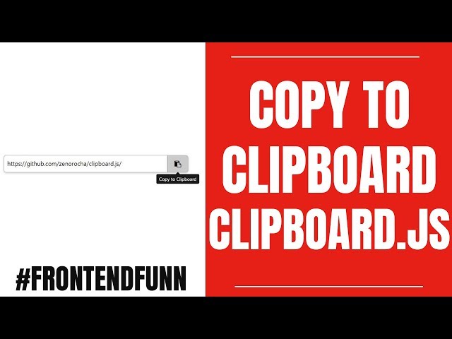 Copy to Clipboard jquery - web development tutorial