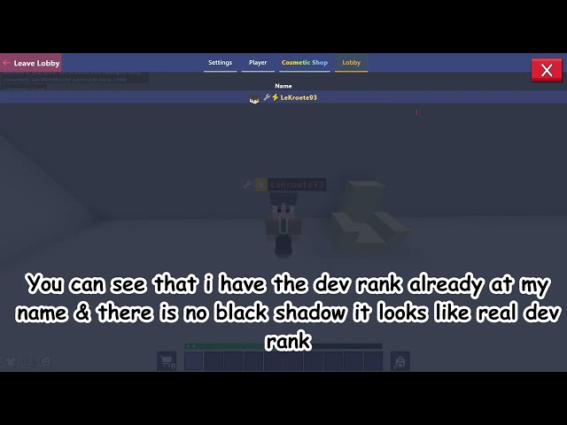Realistic Dev Rank Code in Bloxd.io?!