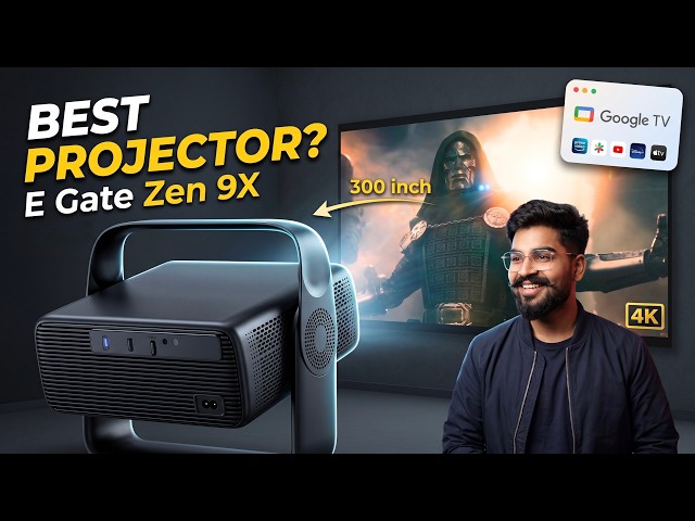 Best Projector for Home Theater 🔥 E Gate Zen 9X Projector Review ✅ Certified Google TV & Netflix
