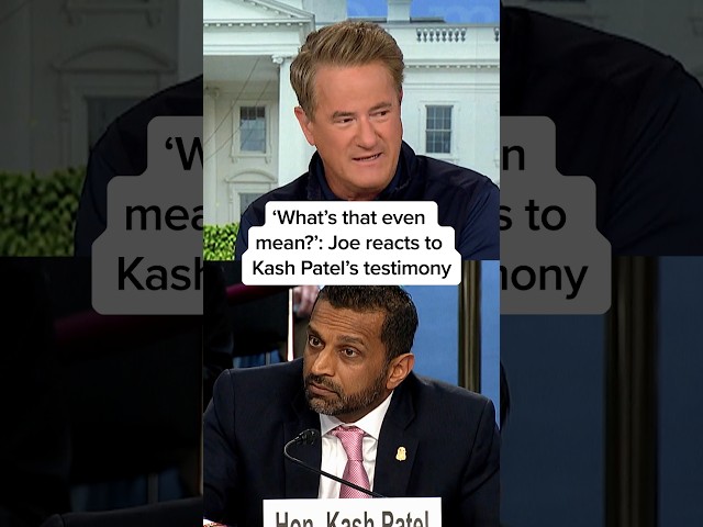 ‘What's that even mean?’: Joe reacts to Kash Patel’s testimony