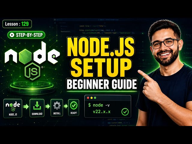Node.js Tutorial for Beginners: What is Node.js & How to Install on Windows (Step-by-Step)