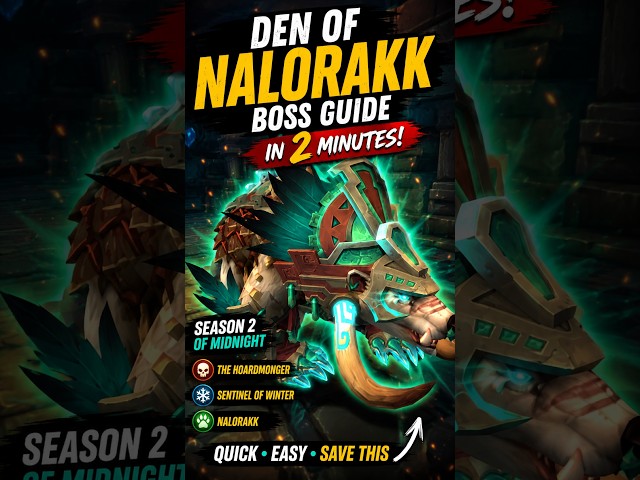 Den of Nalorakk Boss Guide in 2 Minutes | WoW Midnight Season 2