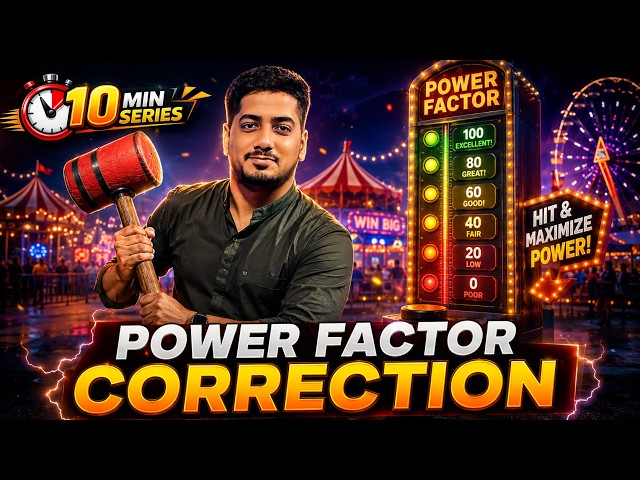 Power factor Correction | 10 min Series | ELECTRICAL ENGINEERING #rishabhsir
