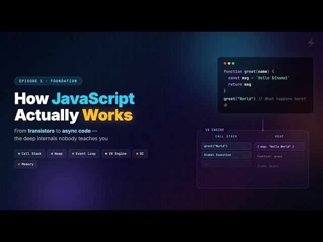 How JavaScript Works Internally | JS Internals #1