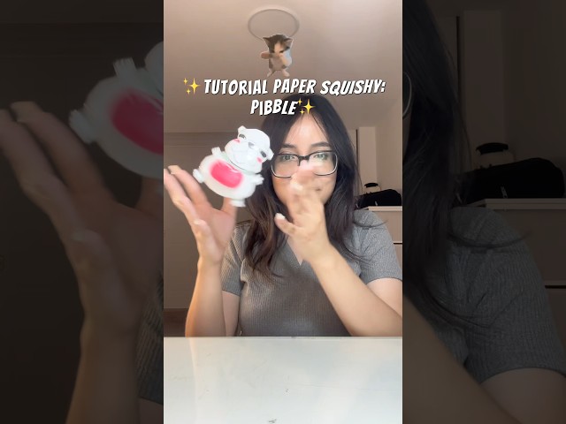 Squishy de papel! Pibble! 🐶 #squishy #papersquishy #manualidades #tutorial