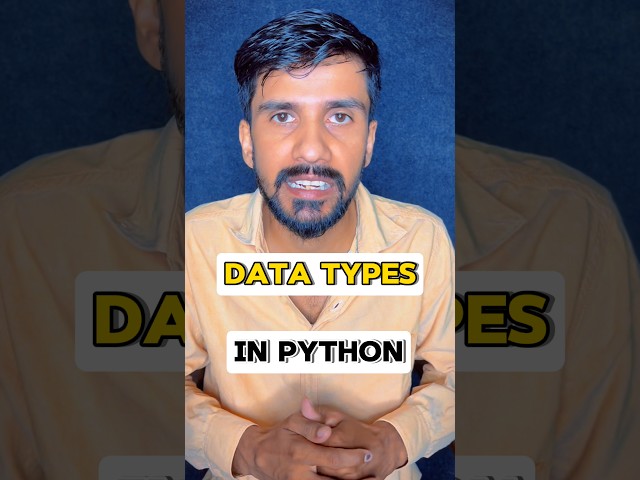 🤯 Python Data Types in 30 Seconds!#coding #python #ai #ml #shorts #viral #youtubeshorts #code