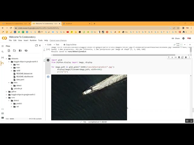 Ship Detection CNN Yolo Google Colab in Python Projects
