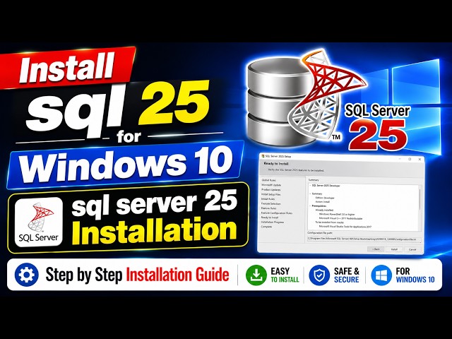 How to download and Install SQL Server 25 on Windows 10