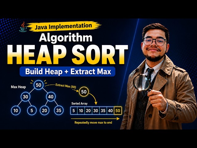 Heap Sort in Bangla | Simulation & Java Implementation | Heapify Method