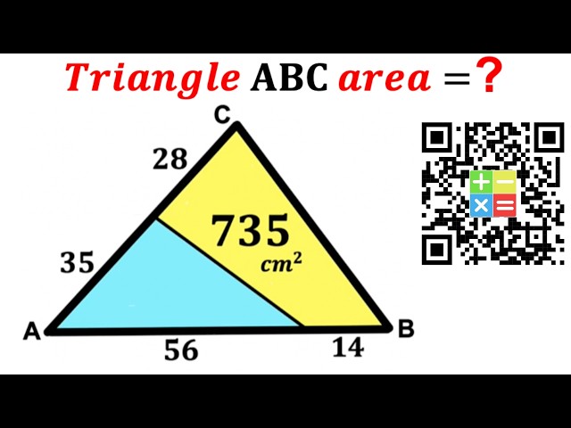 Can you find area of the Triangle ABC? | (Justify) | #math #maths | #geometry