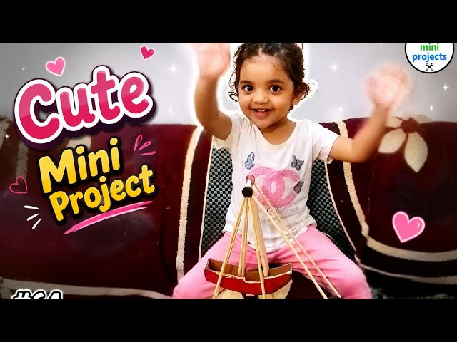 Cute Mini Jhula Making at Home | Easy DIY Craft for Kids | Homemade Swing Mini Project |#youtubvideo