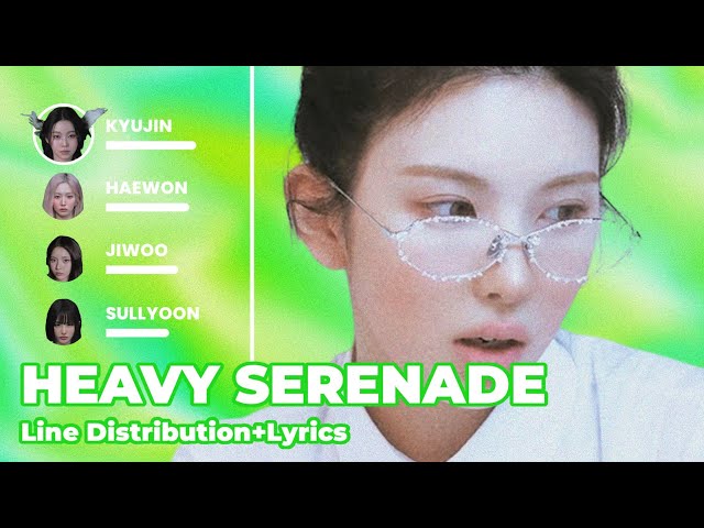 Heavy Serwnade - NMIXX (line distribution+lyrics) color coded lyrics