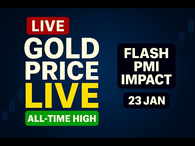 Gold Price Live | XAUUSD Scalping, Breakout Zones & Flash PMI Impact | 23 Jan 2026