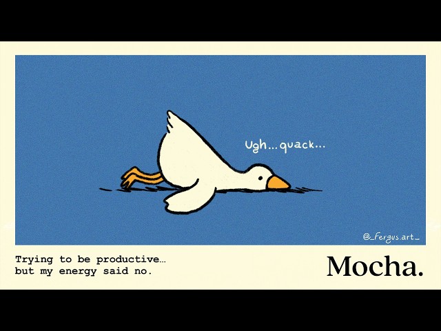 lazy duck.
