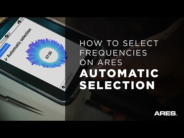 How to Select Frequencies on ARES - Automatic Selection