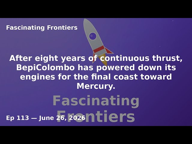 BepiColombo Ends Eight-Year Ion Thrust to Mercury