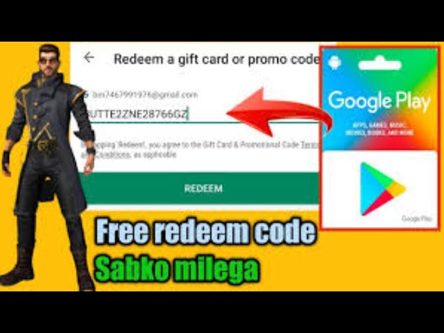 free redeem code play store