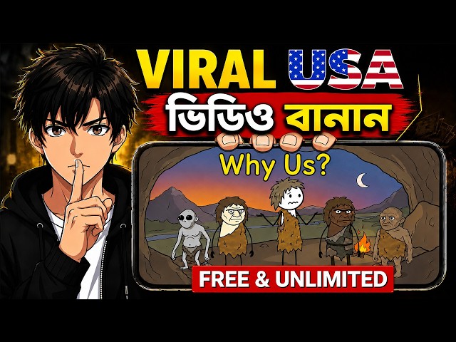 AI দিয়ে Stickman Animation Video বানান FREE 😱 (Full Tutorial Bangla)