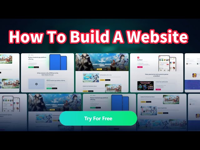 How To Build A Website in 5 minutes - Simple & Easy 2024｜APK.COM Tutorial