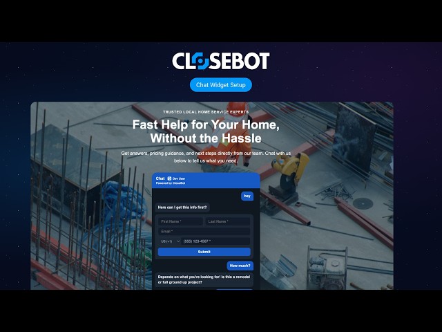 CloseBot - The Best Chat Widget - Setup
