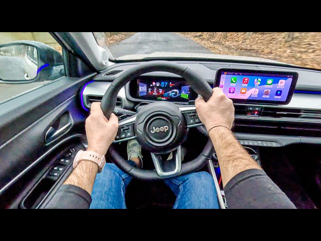 NEW Jeep Avenger 2025 (1.2 e-Hybrid 100 hp) | POV Test Drive #2316 Joe Black