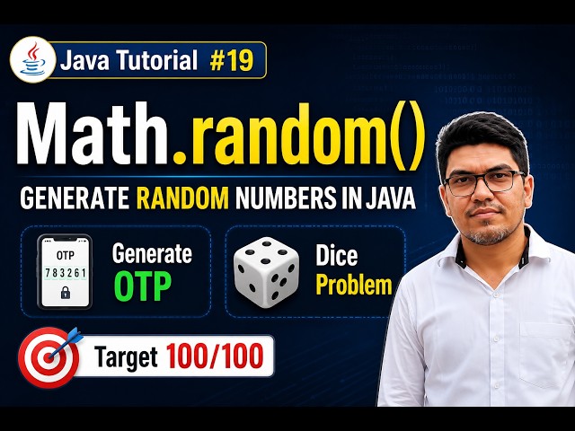 Generate Random Numbers in Java | Math.random() Method | Video #19