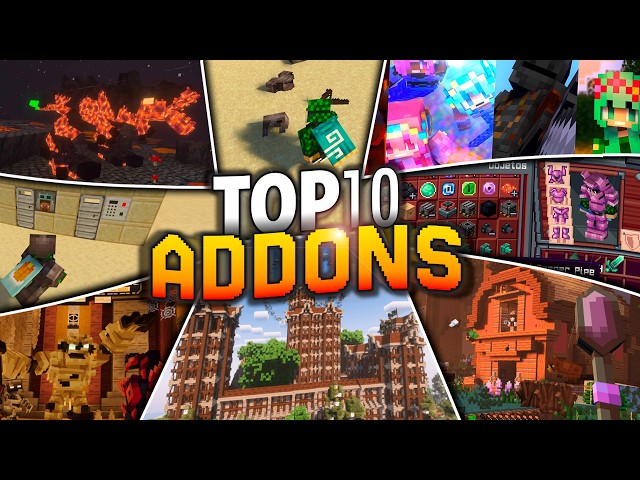 TOP 10 ADD-ONS [MOD] PARA MINECRAFT BEDROCK 26.3 +| / MEJORES ADDONS PARA TU MUNDO SURVIVAL