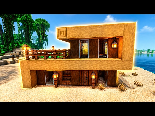 Only Under 5 min Modern House with woods | Minecraft