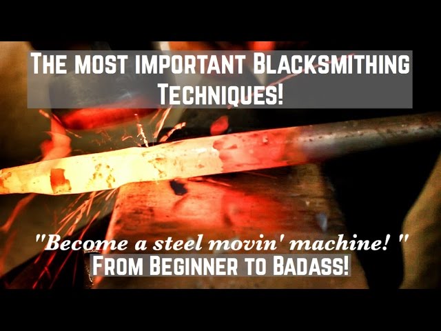 The Most Important Blacksmithing Techniques? How to Forge Tapers! The ESSENTIAL guide