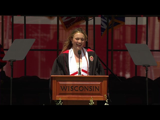 Spring 2024 Commencement, Student Speaker Gracie Nelson