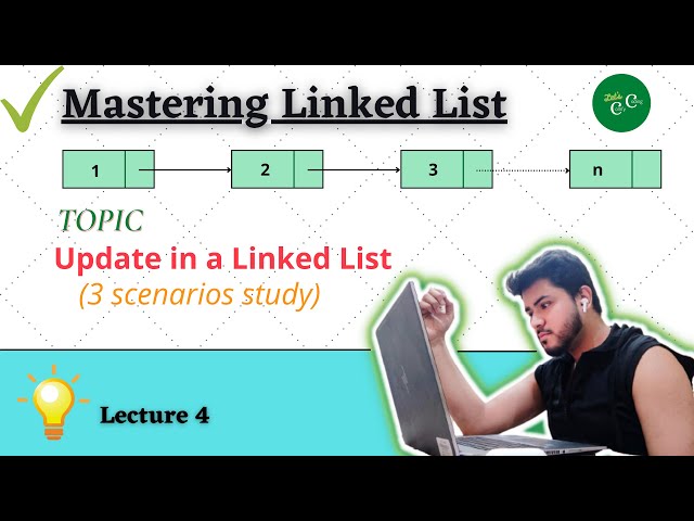 L4.Update in a linked list | By Index | By value | 3 scenarios | Beginner friendly | Aasan Basha me😌