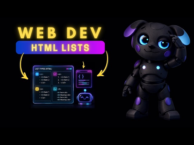 HTML Lists Essentials You Need to Know | Modern Web Dev for Beginners