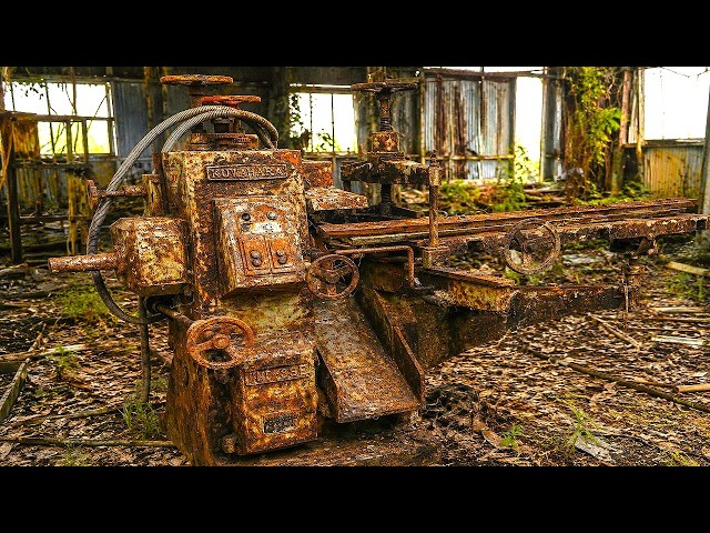 100-Year-Old KUWAHARA Mortising Machine Restoration | Rusty Scrap to Precision Tool