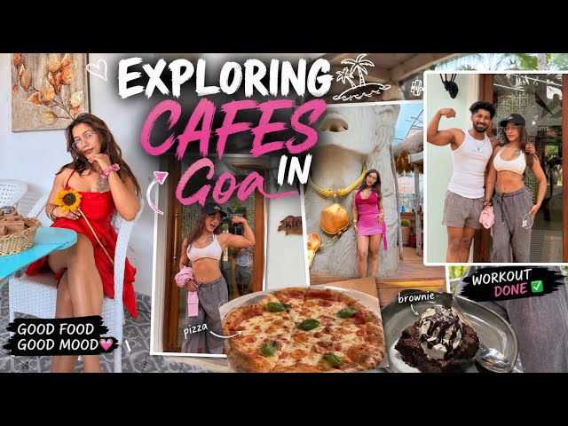 Exploring Cafes 🍕in Goa 🌴| Sundowner☀️ | Day 3 Goa series 🌊