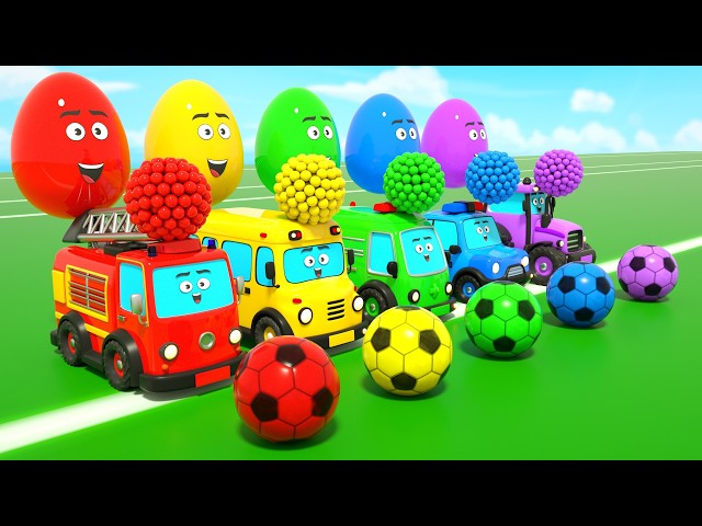 Magic color balls & colorful surprise eggs + More | 🌈Learn Colors for Kids | DuZoo Kids Songs