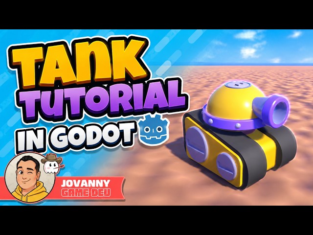 How to Program a 3D Tank in Godot | Movement, Shooting, Terrain & Sky