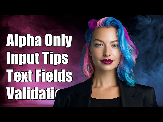 Angular 2 Input Validation: Allow Only Alpha Characters in Text Fields