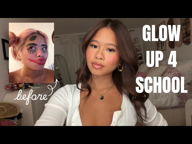 GLOW UP WITH ME FOR SCHOOL (hair transformation, back to school shopping, nails etc.)