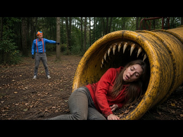 What's inside SLIDE EATER? Something is Living in this Cursed Slide