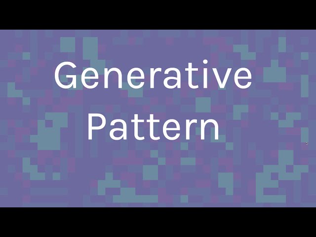 Generative pattern ~ MMP 210