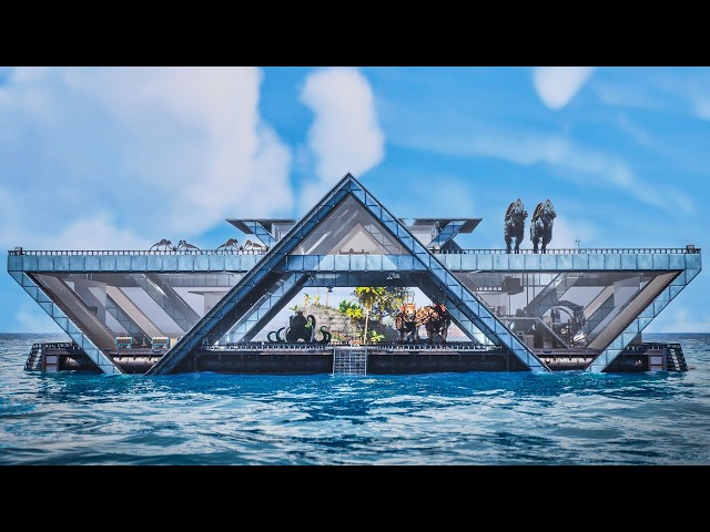 Modern Tek Ocean Platform Base | Build Tutorial | ARK: Survival Ascended