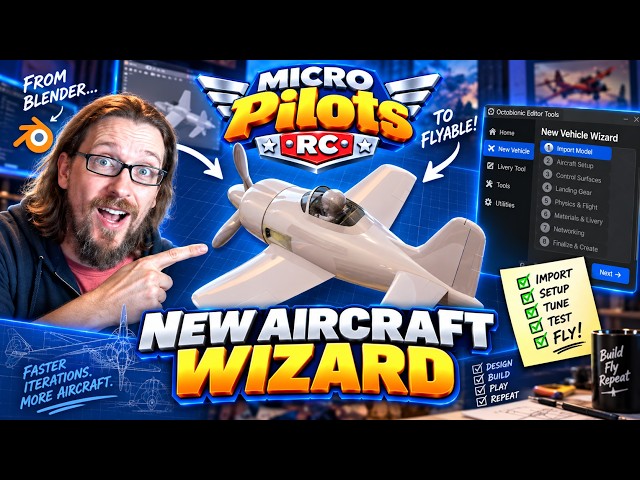 Building a Unity Aircraft Wizard with AI | MicroPilots RC Devlog