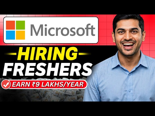 Microsoft Hiring Freshers 2026 | Software Engineer Jobs | Off Campus Drive 2026