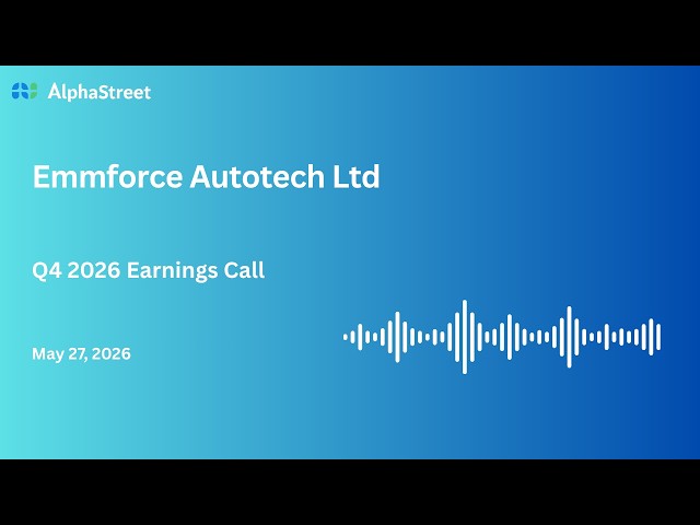 Emmforce Autotech Ltd Q4 FY2025-26 Earnings Conference Call